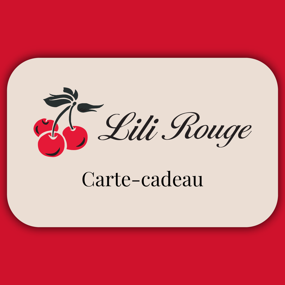 Carte-cadeau Lili Rouge Cosmetiques